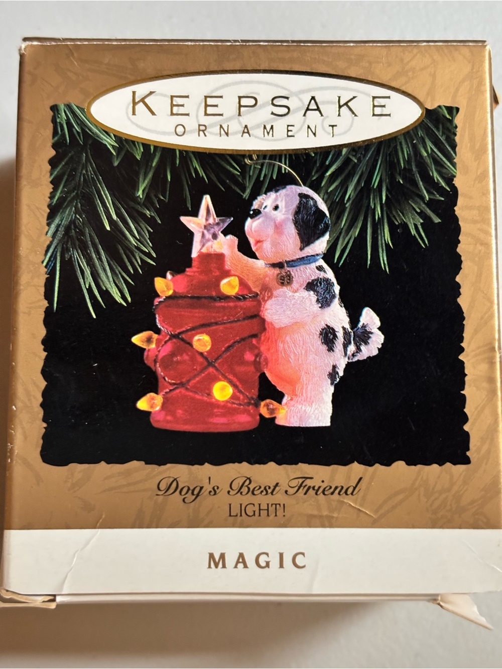 Hallmark Keepsake Ornament Do's Best Friend Light! Magic 1993